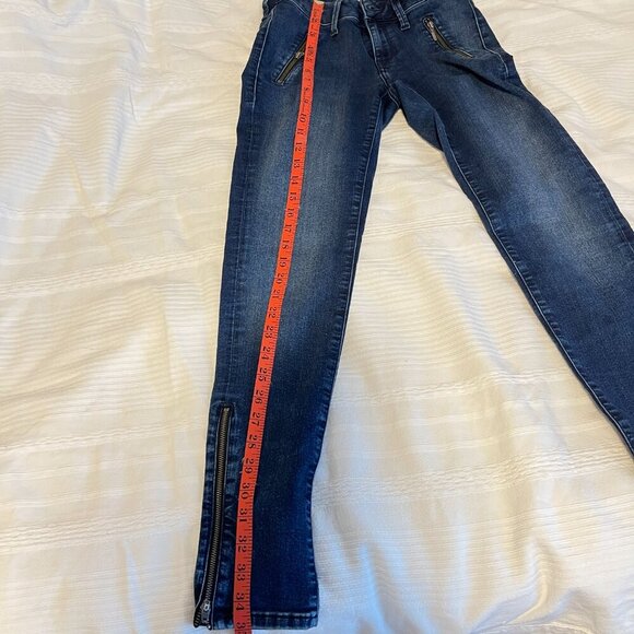 Mavi Carlotta Zipper Jeans Dark Blue - US 25 - Picture 13 of 14